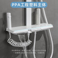 Hotel creamy white hot and cold water shower square shower head set bathroom home piano shower sprinkler