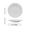 10.25 bead dot flat plate - matte white
