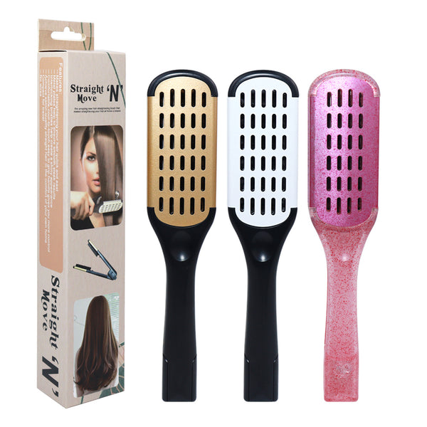 Styling straight hair comb aluminum sheet thermal clip hair comb straightening clip comb buckle comb hair comb customization