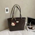 High-end retro bag for women, new autumn collection, versatile basket bag, fashionable and textured shoulder bag, large capacity tote bag