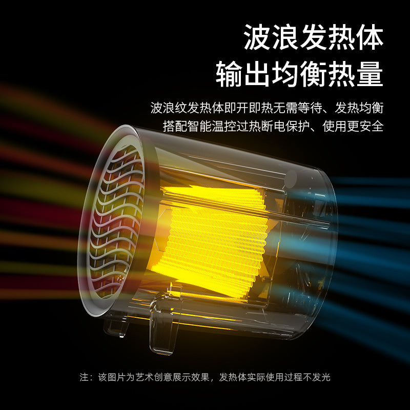 european and american standard heater for home bedroom desktop heater hot air fan small electric heater silent operation