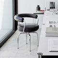 Bauhaus nordic dining chair light luxury stainless steel chair medievalcasual designer negotiation conference office chair back chair