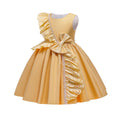 Export children's clothing satinkids dress princess dress girl dress host piano performance dress girl dress