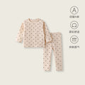 Korean style baby pajama set - spring/autumn cotton underwear set for kids - all-cotton long johns for boys and girls - autumn/winter base layer