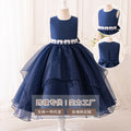 European and american cross-border children's christmas costume performance dress - girls' long skirt, performance gown, princess dress