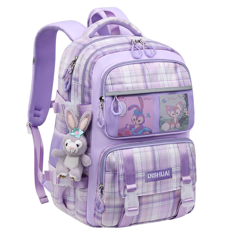2026 new school backpack for girls, grades 1-6: ultra-lightweight, ergonomic, and spine-protecting backpack for elementary school students