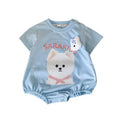 Infant and toddler clothing, summer style, full-month baby one-piece, summer clothing, thin baby bag, butt-covering clothing, super cute crawling clothing