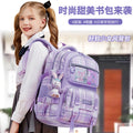 2026 new school backpack for girls, grades 1-6: ultra-lightweight, ergonomic, and spine-protecting backpack for elementary school students