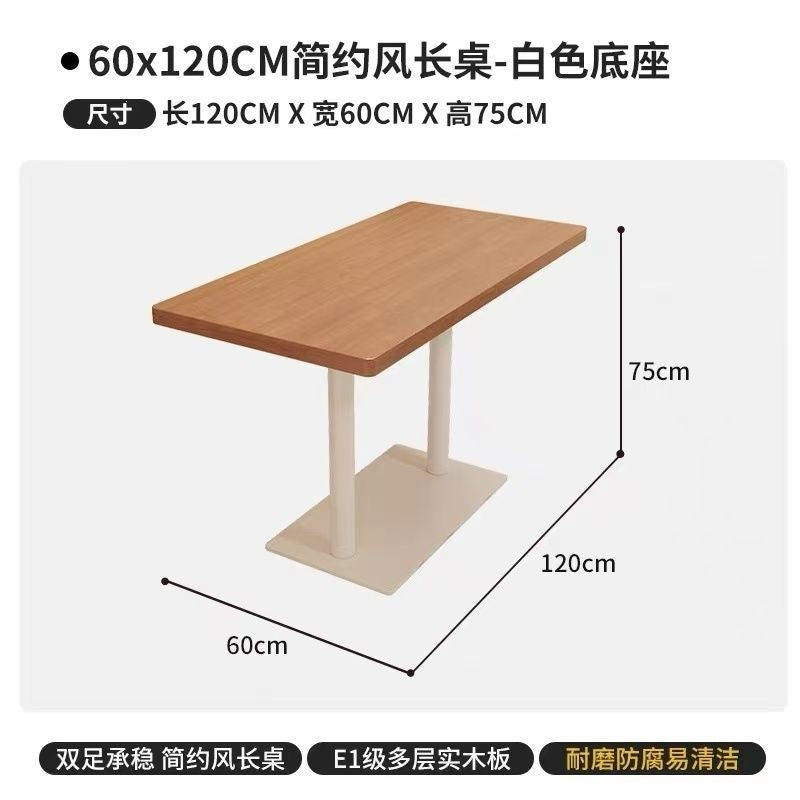 Bench can be used as a wall-mounted booth casual table and chair double sofa restaurant cafe dessert milk tea shop sofa table and chair