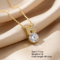 Stylishaccessible luxurybest selling full diamond copper inlaid zirconium letter necklace women's easiest for match non-fading casualelegant collarbone chain suit