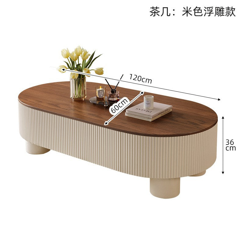 New arrival living room chinoiserie oval italian medieval style slate coffee table accessible luxuryfor home modern casual office table