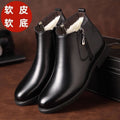 Factory direct men's cotton shoes: fleece-lined, extra thick, stylish and versatile, youthful martin boots, trendy warm snow boots