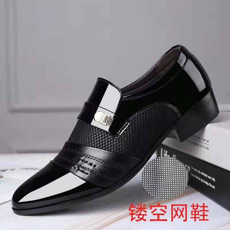 Special big sale clearance pick up the leaky broken code men's leather shoes summer breathable sandals men's soft leather non-slip hole shoes trendy