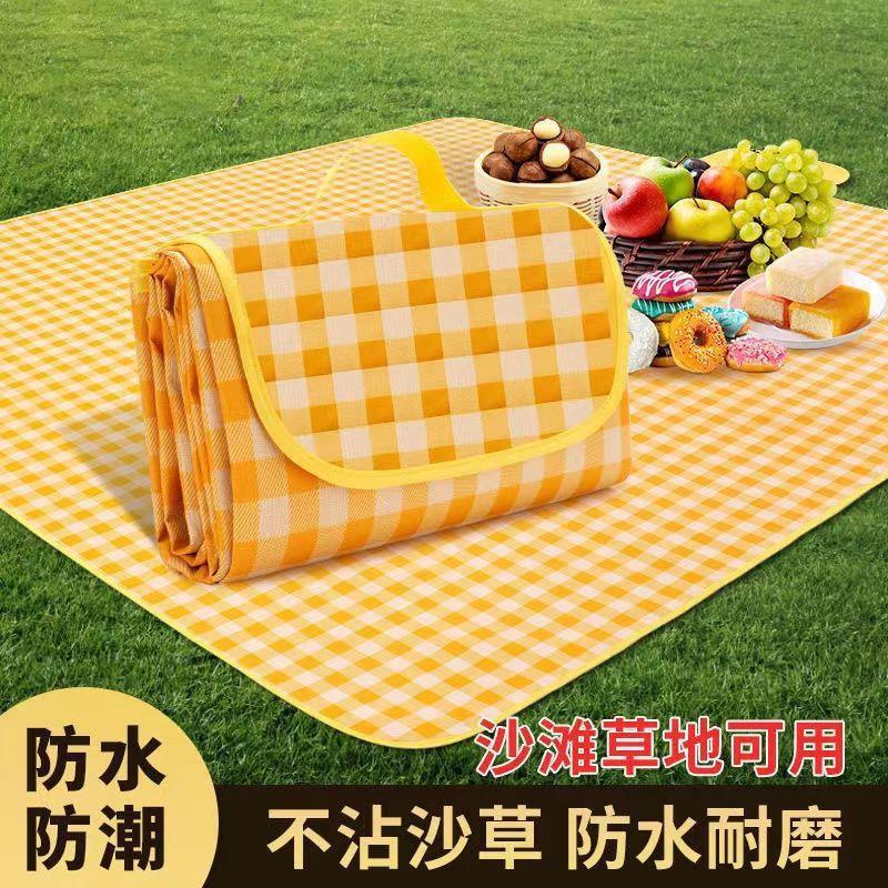 Outdoor picnic mat waterproof and moisture-proof thickened mat tent floor mat portable storage picnic camping cloth lawn mat wholesale