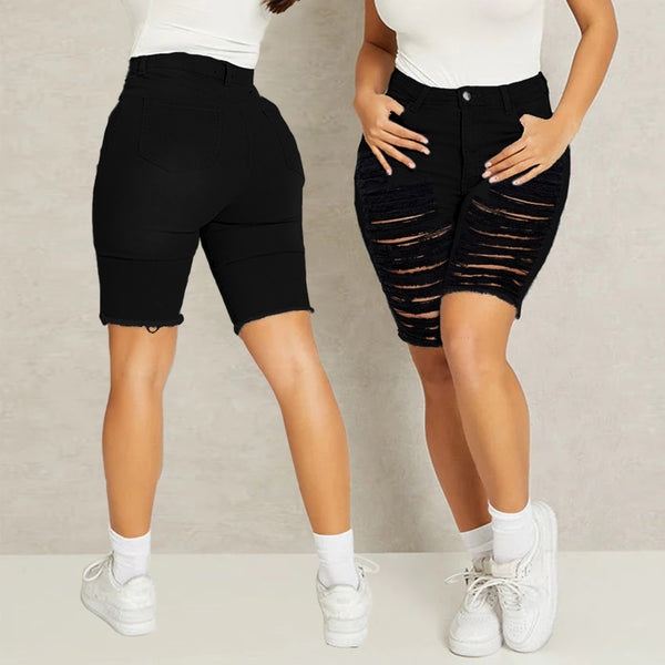 Europe and the United States wish  jeans   fashion slim-fit ripped denim straight pants