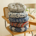 Bedroom cotton linen futon tatami lazy cushion floor round breathable lazy chair mat summer thickened