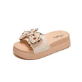 Thick solebows slippers women's summer outwear heightening non-slip flip-flops fashion lady style popular sandals wholesale