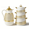 White kettle with thermal box