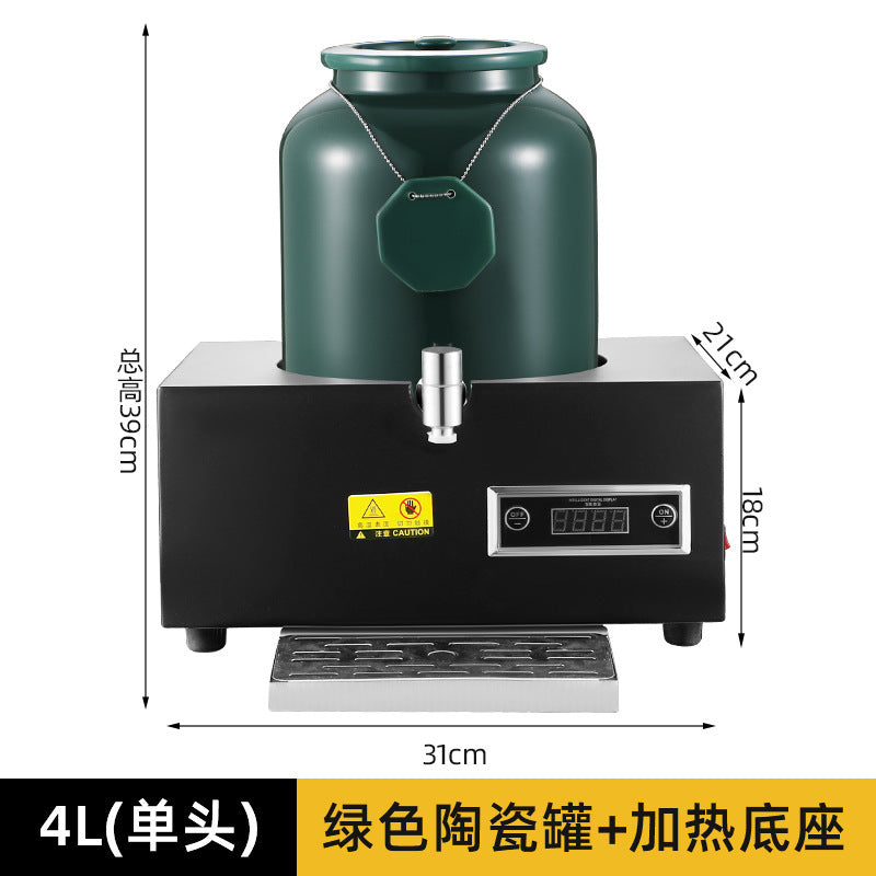 Milk tripod, hotel restaurant ceramic milk tripod coffee tripod numerical control heating stainless steel hot and cold tripod, juice tripod