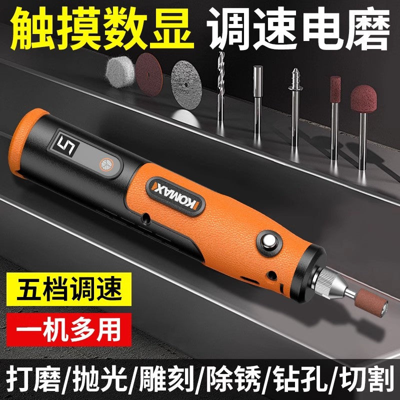 Electric grinder mini handheld polisher engraving tool - electric drill for jade, wood carving, and general polishing