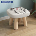 Baby chair cartoon creative eating small stool small stool for home solid wood round low stool cute kids sofa stool