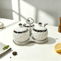 Creative ceramic spice jar set - nordic style salt shaker, high-value multifunctional seasoning container combo - wholesale