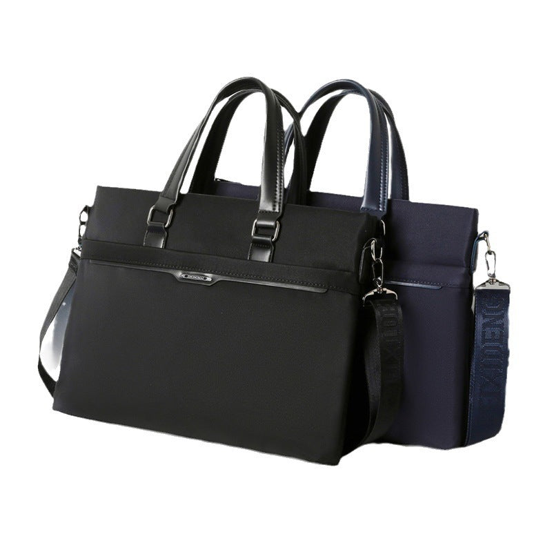 Wholesale men's shoulder bag crossbody briefcase - waterproof business laptop bag - large capacity document bag with logo