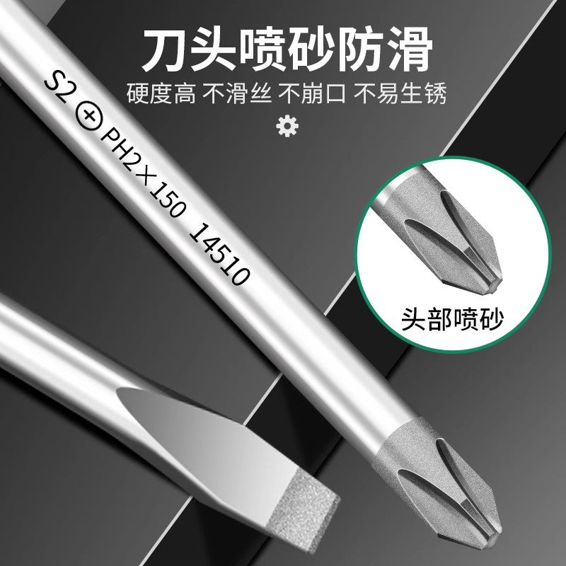 Baolian screwdriver industrial grade cross-shaped strong magnetic super-hard screwdriver tool suit screwdriver small screwdriver collection