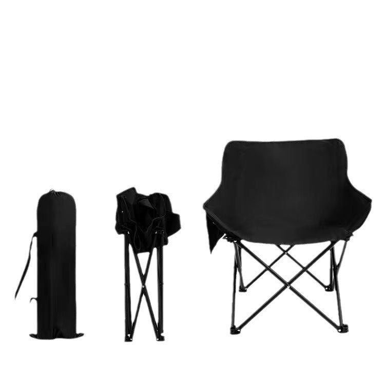 Outdoor folding moon chair fishing stool portable folding bed outdoor dinner folding recliner installation-free folding bed