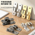 Latch door bolt buckle punch-free dual-purpose door lock buckle surface-mounted bathroom door hotel anti-theft door buckle