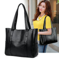 new arrival shoulder bag pu texture women's bag casual large capacity bag fashioneasiest for matchsatchel tote bag