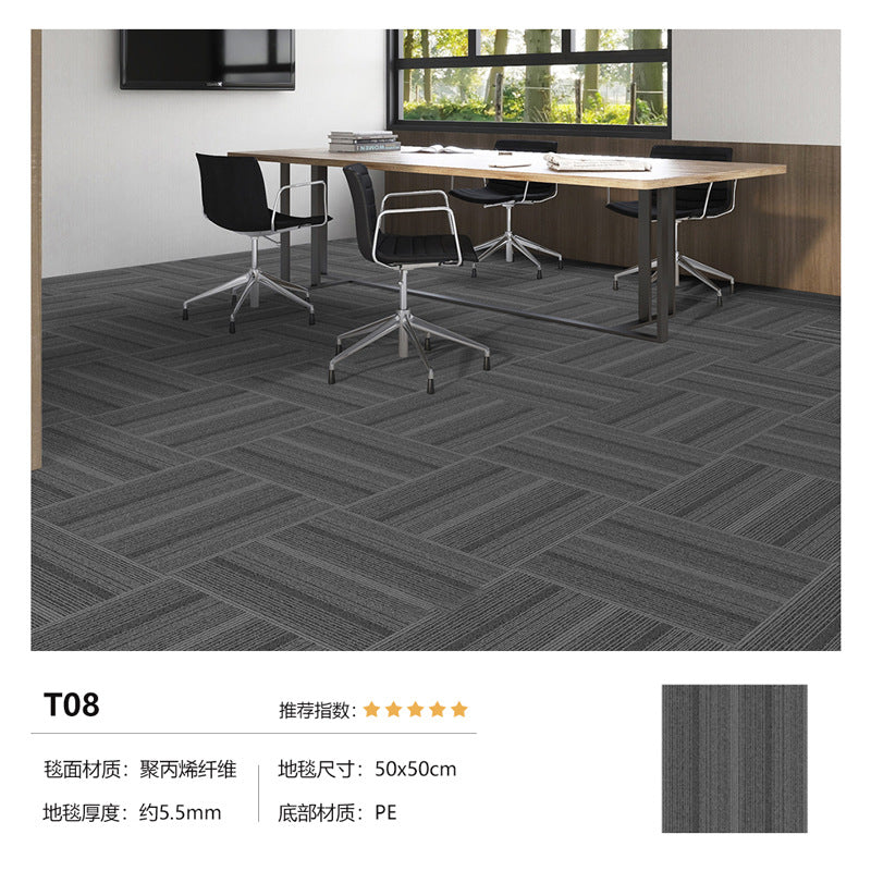 Office square blanket large area whole paving billiard hall commercial office building company carpet patchwork cement floor straight paving