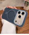 New iphone 17 pro max jelly skin magnetic stand phone case, compatible with apple 16, full coverage protective cover