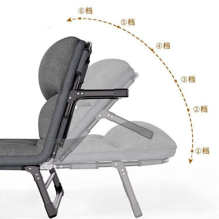 Foldable bed office nap chair handy gadget portable hospital companion nap bed single nap bed lightweight balcony