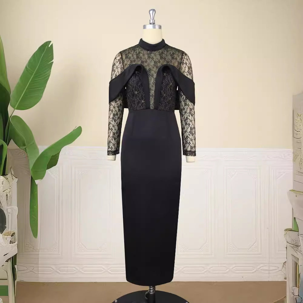 Am220739 banquet elegant dress - socialite style mesh bodycon mini dress