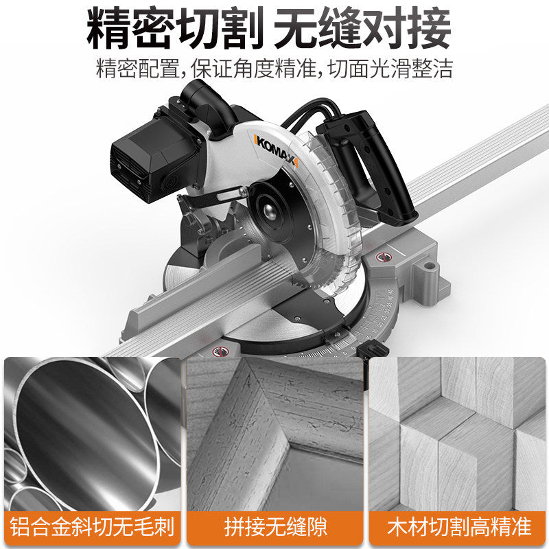 High-precision aluminum cutting machine - 45/90 degree angle cutting, desktop aluminum alloy cutting machine, precision cutting for doors and windows