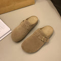 Soft bottom birkenstock shoes women's thick sole slippers outwear 2026 spring and summer new arrival one-leg birkenstock toe-cap half slippers sandals