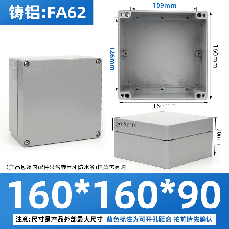 Cast aluminum waterproof box Outdoor waterproof aluminum box Metal box Outdoor terminal box Button box Sealed aluminum waterproof junction box