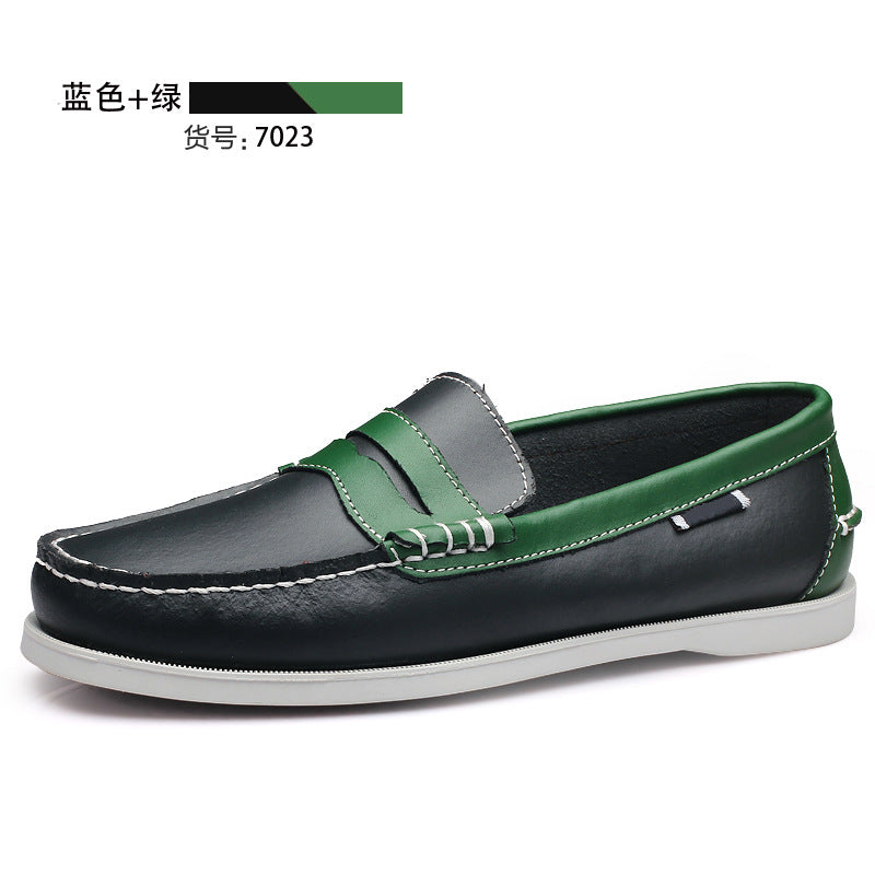 Sailboat shoes for men, two-layer cowhide thin bottom business easiest for match shoes export british style casual driving shoes handmade shoes