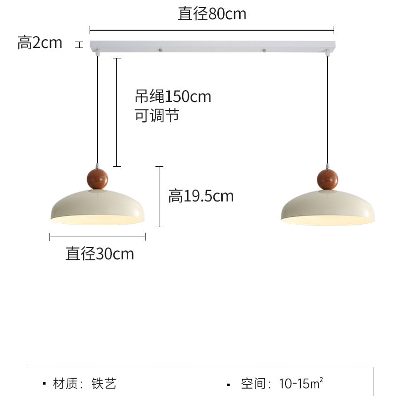 Nordic cream style restaurant pendant light japanese retro dining table lamp ufo modern dining room bar home small pendant light