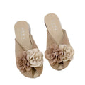 Exquisite open-toe sandals for summer – the perfect mary janes with a floral design, ideal for a breezy summer evening out