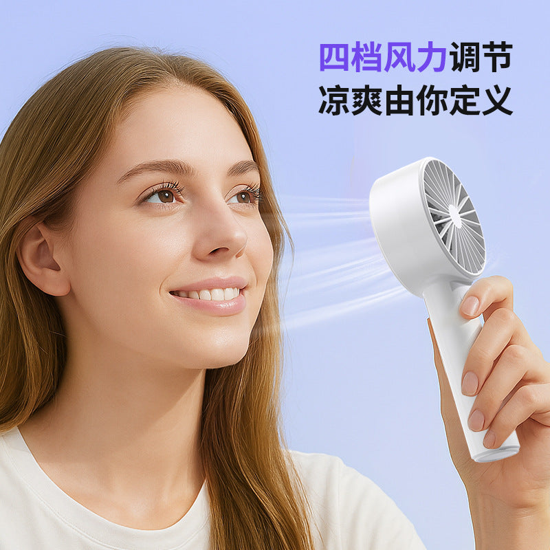New outdoor handheld fan - portable usb rechargeable pocket mini fan - home desktop silent fan