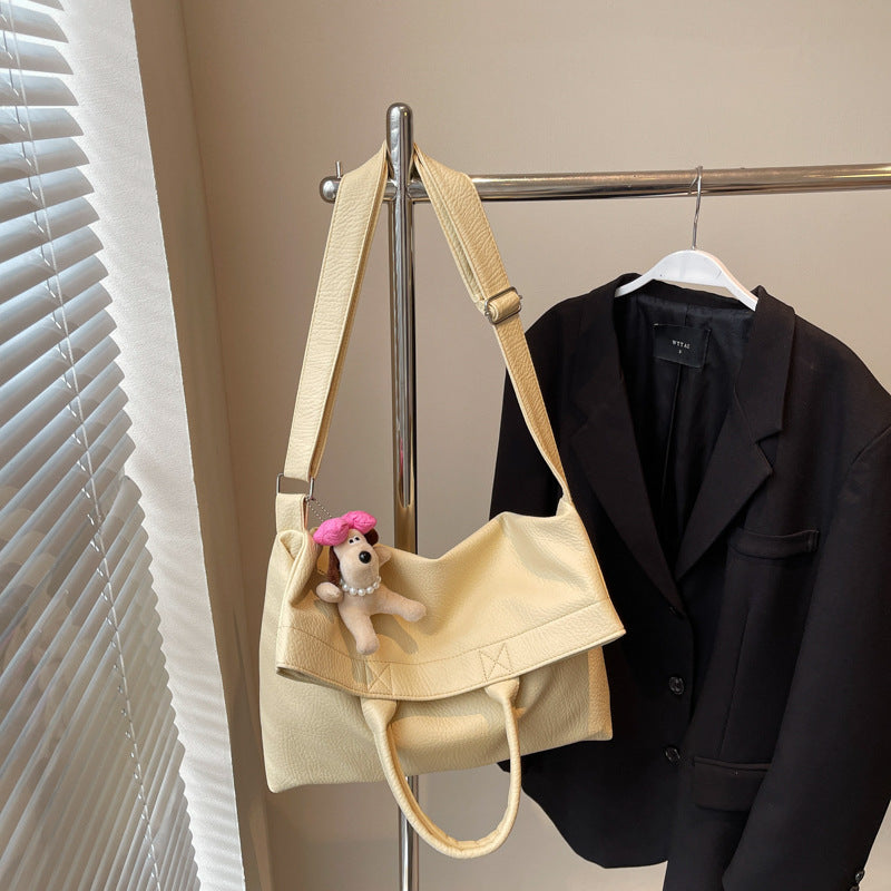 Cross-border large-capacity bag women's summer 2025 new versatile messenger bag casual shoulder commuter tote bag