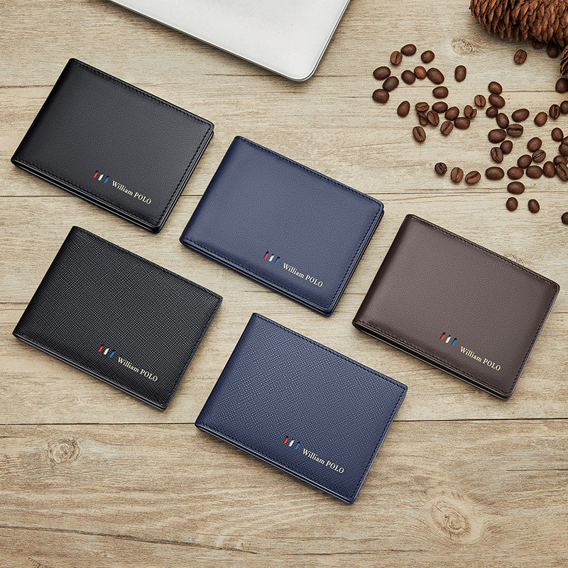 Paul Card Bag Men's Leather Multi-Card Holder Leather Holder Driver's License Holder Wallet Large Capacity Card Bag Men's Wholesale