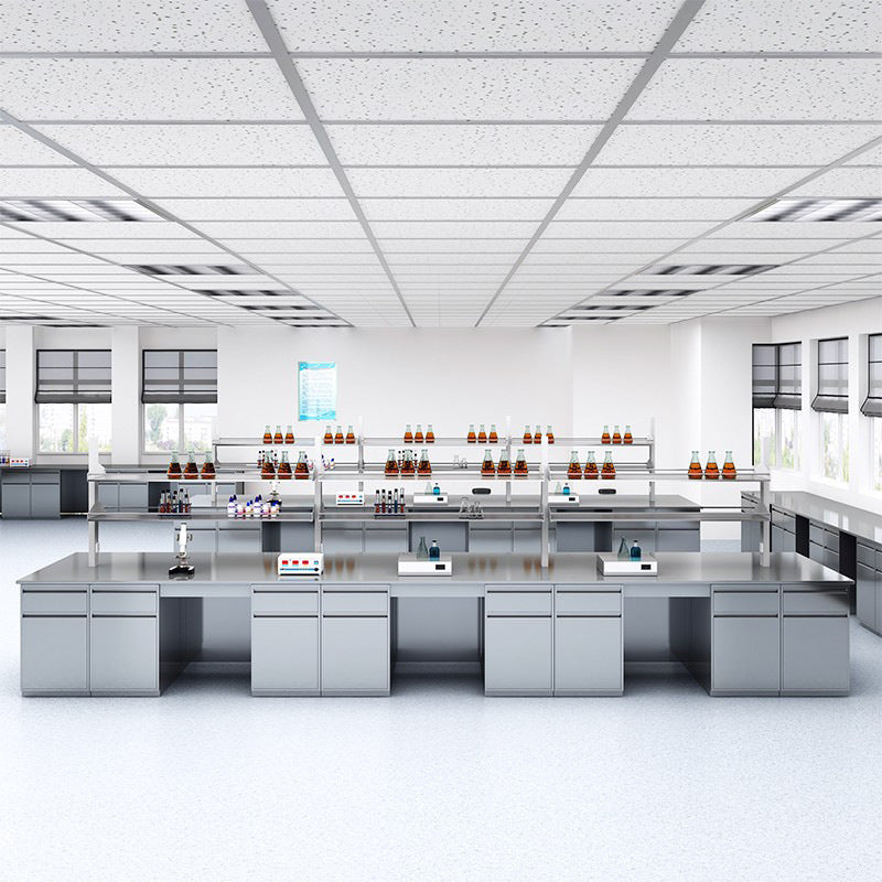 Laboratory Stainless Steel Experimental Bench School Physical Chemistry Experimental Side Bench Central Bench Workbench Conventional Operating Bench