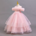 Factory direct children's floral tulle dress - princess style, perfect for runway shows and baby photoshoots