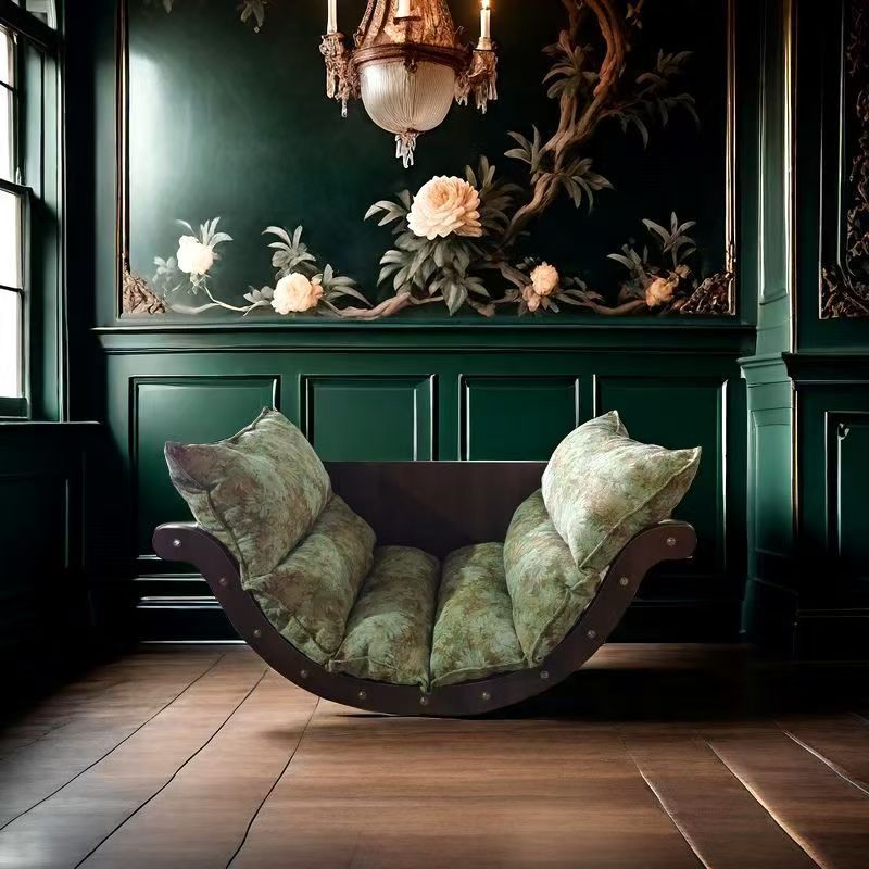 Banana boat rocking chair lazy sofa home lounge chair living room balcony retro design casual rocking chair cross-border export