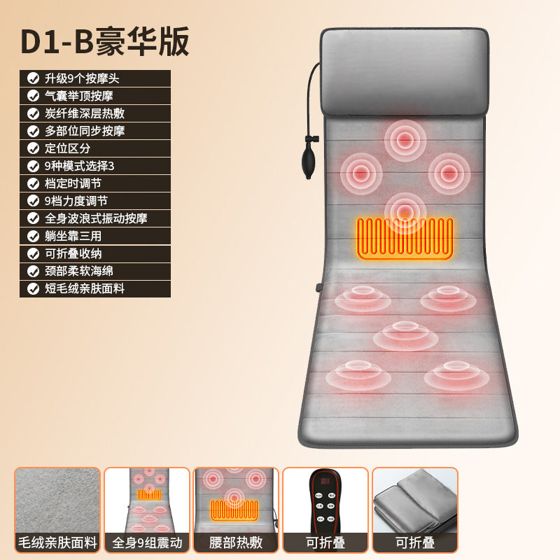 Kneading vibration hot compress massage mattress for home massage chair cushion gift cervical spine massager dropshipping massage pillow