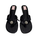 Za2025summer herringbone sandals round toe rhinestone low heel sandals women's fashion style daily sandals women's outwear