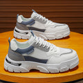 Workwear sneakers men's 2026new arrivalspring mesh breathable mencasual shoes men's thick soleboots men's shoes
